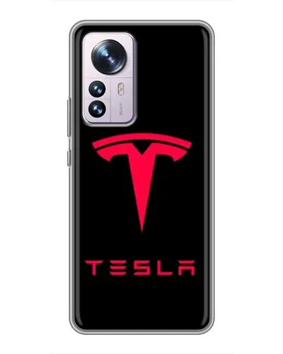 Чехол для Xiaomi 12 / 12X с картинкой «Tesla Red Logo» Чехол для Xiaomi 12 / 12X с картинкой «Tesla Red Logo»