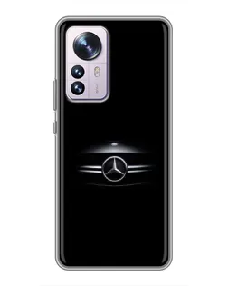 Чехол для Xiaomi 12 / 12X с картинкой «Mercedes — абстрактные линии»