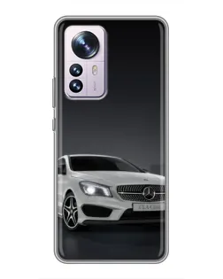 Чехол для Xiaomi 12 / 12X с картинкой «Mercedes AMG GT Silver»
