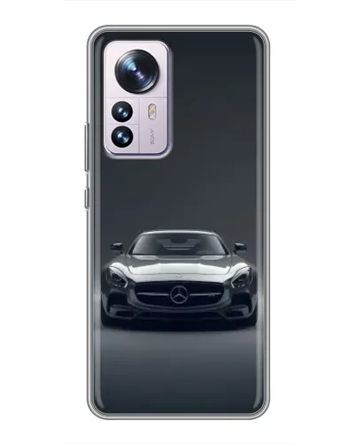 Чехол для Xiaomi 12 / 12X с картинкой «Mercedes на черном»