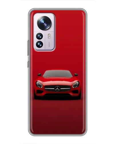 Чехол для Xiaomi 12 / 12X с картинкой «Красный Mercedes AMG»