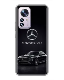 Чехол для Xiaomi 12 / 12X с картинкой «Mercedes — решетка радиатора»