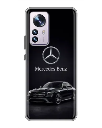 Чехол для Xiaomi 12 / 12X с картинкой «Mercedes — решетка радиатора»