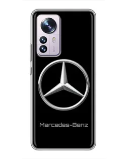 Чехол для Xiaomi 12 / 12X с картинкой «Mercedes Silver Logo»