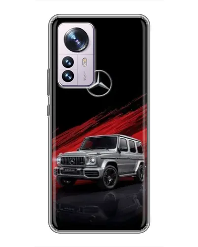 Чехол для Xiaomi 12 / 12X с картинкой «Mercedes G-Class красный»