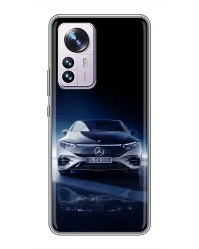Чехол для Xiaomi 12 / 12X с картинкой «Ночной Mercedes EQ»