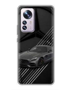 Чехол для Xiaomi 12 / 12X с картинкой «Mercedes AMG — графика»