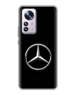 Чехол для Xiaomi 12 / 12X с картинкой «Mercedes классический лого»