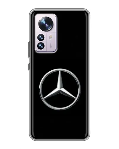 Чехол для Xiaomi 12 / 12X с картинкой «Mercedes классический лого»