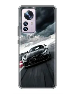 Чехол для Xiaomi 12 / 12X с картинкой «Гоночный Mercedes AMG»