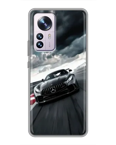 Чехол для Xiaomi 12 / 12X с картинкой «Гоночный Mercedes AMG»