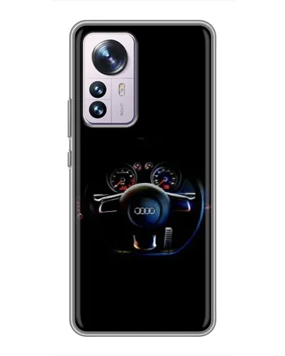 Чехол для Xiaomi 12 / 12X с картинкой «Салон Audi — руль»