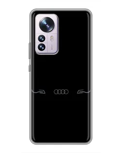 Чехол для Xiaomi 12 / 12X с картинкой «Audi — световой подпись»