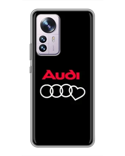 Чехол для Xiaomi 12 / 12X с картинкой «Логотип Audi Heart»