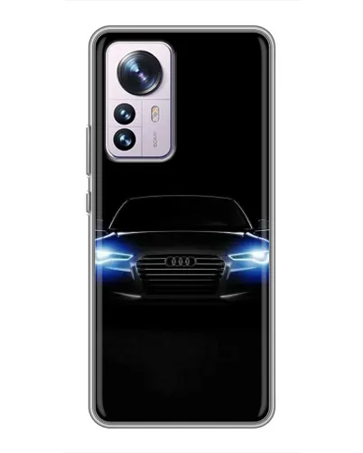 Чехол для Xiaomi 12 / 12X с картинкой «Audi в неоне»