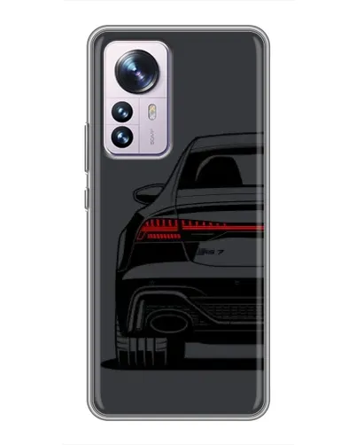 Чехол для Xiaomi 12 / 12X с картинкой «Задняя часть Audi — арт»