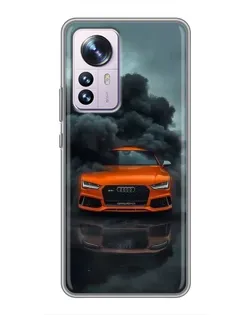 Чехол для Xiaomi 12 / 12X с картинкой «Audi в облаках дыма» Чехол для Xiaomi 12 / 12X с картинкой «Audi в облаках дыма»