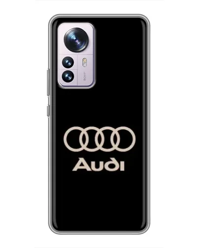 Чехол для Xiaomi 12 / 12X с картинкой «Audi — золотой логотип»