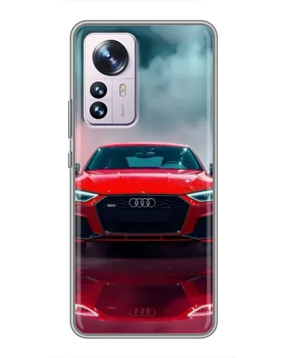Чехол для Xiaomi 12 / 12X с картинкой «Audi RS — красный стиль»
