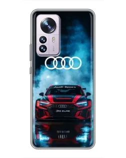 Чехол для Xiaomi 12 / 12X с картинкой «Audi Sport — неон» Чехол для Xiaomi 12 / 12X с картинкой «Audi Sport — неон»