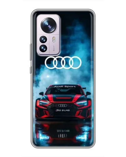 Чехол для Xiaomi 12 / 12X с картинкой «Audi Sport — неон»
