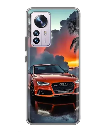 Чехол для Xiaomi 12 / 12X с картинкой «Audi — закат»