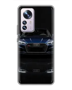 Чехол для Xiaomi 12 / 12X с картинкой «Audi — ночное отражение» Чехол для Xiaomi 12 / 12X с картинкой «Audi — ночное отражение»