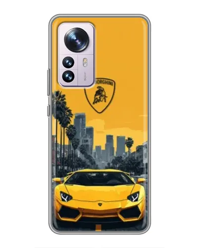 Чехол для Xiaomi 12 / 12X с картинкой «Желтый Lamborghini город» Чехол для Xiaomi 12 / 12X с картинкой «Желтый Lamborghini город»