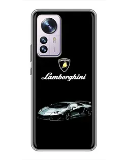 Чехол для Xiaomi 12 / 12X с картинкой «Логотип Lamborghini классика»