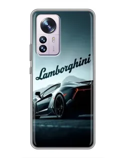 Чехол для Xiaomi 12 / 12X с картинкой «Классическая надпись Lamborghini»