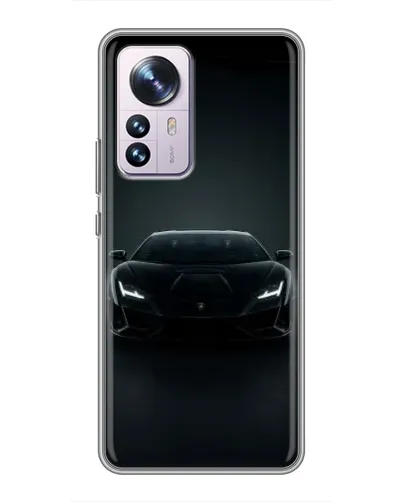 Чехол для Xiaomi 12 / 12X с картинкой «Черный Lamborghini Aventador» Чехол для Xiaomi 12 / 12X с картинкой «Черный Lamborghini Aventador»