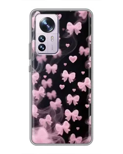 Чехол для Xiaomi 12 / 12X с картинкой «Неоновое кружево»