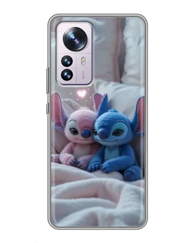 Чехол для Xiaomi 12 / 12X с картинкой «Плюшевые Стич Ангел»