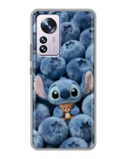 Чехол для Xiaomi 12 / 12X с картинкой «Стич и голубика» Чехол для Xiaomi 12 / 12X с картинкой «Стич и голубика»