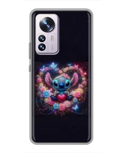 Чехол для Xiaomi 12 / 12X с картинкой «Stitch в цветах» Чехол для Xiaomi 12 / 12X с картинкой «Stitch в цветах»