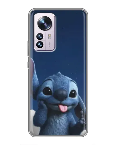 Чехол для Xiaomi 12 / 12X с картинкой «Стич в облаках»