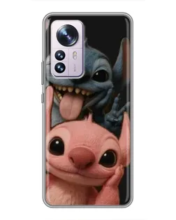 Чехол для Xiaomi 12 / 12X с картинкой «Стич и Ангел» Чехол для Xiaomi 12 / 12X с картинкой «Стич и Ангел»