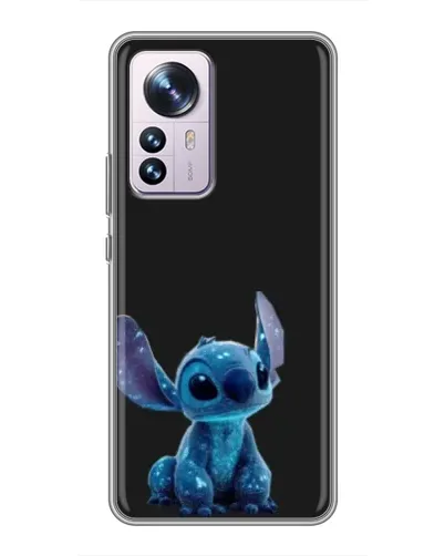 Чехол для Xiaomi 12 / 12X с картинкой «Стич на черном»