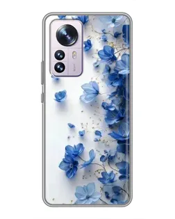 Чехол для Xiaomi 12 / 12X с картинкой «Голубой цветочный каскад» Чехол для Xiaomi 12 / 12X с картинкой «Голубой цветочный каскад»