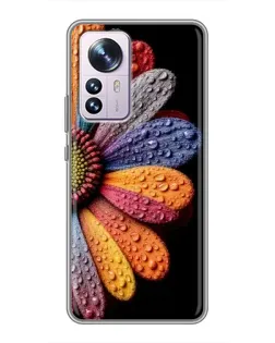 Чехол для Xiaomi 12 / 12X с картинкой «Радужный цветок» Чехол для Xiaomi 12 / 12X с картинкой «Радужный цветок»