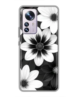 Чехол для Xiaomi 12 / 12X с картинкой «Монохромные астры» Чехол для Xiaomi 12 / 12X с картинкой «Монохромные астры»