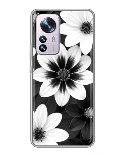 Чехол для Xiaomi 12 / 12X с картинкой «Монохромные астры» Чехол для Xiaomi 12 / 12X с картинкой «Монохромные астры»