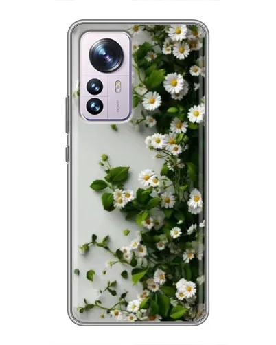 Чехол для Xiaomi 12 / 12X с картинкой «Ветка мелких белых цветов» Чехол для Xiaomi 12 / 12X с картинкой «Ветка мелких белых цветов»