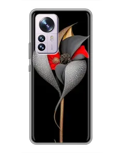 Чехол для Xiaomi 12 / 12X с картинкой «Серебряный фантазийный цветок» Чехол для Xiaomi 12 / 12X с картинкой «Серебряный фантазийный цветок»