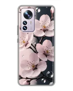 Чехол для Xiaomi 12 / 12X с картинкой «Нежная сакура и капли» Чехол для Xiaomi 12 / 12X с картинкой «Нежная сакура и капли»