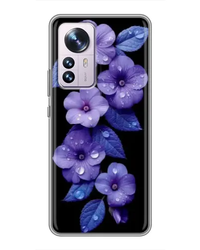 Чехол для Xiaomi 12 / 12X с картинкой «Фиолетовые цветы с росою» Чехол для Xiaomi 12 / 12X с картинкой «Фиолетовые цветы с росою»