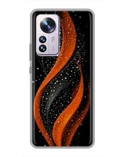 Чехол для Xiaomi 12 / 12X с картинкой «Огненная звездная волна»