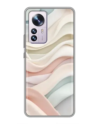 Чехол для Xiaomi 12 / 12X с картинкой «Пастельные нежные волны»