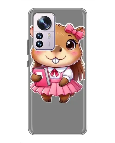 Чехол для Xiaomi 12 / 12X с картинкой «Девочка капибара»