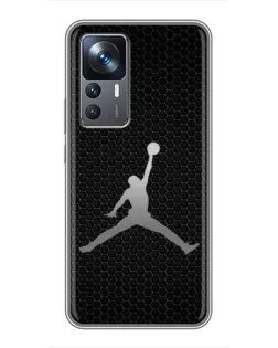 Чехол для Xiaomi 12T Pro с картинкой «Jordan Dark Carbon»